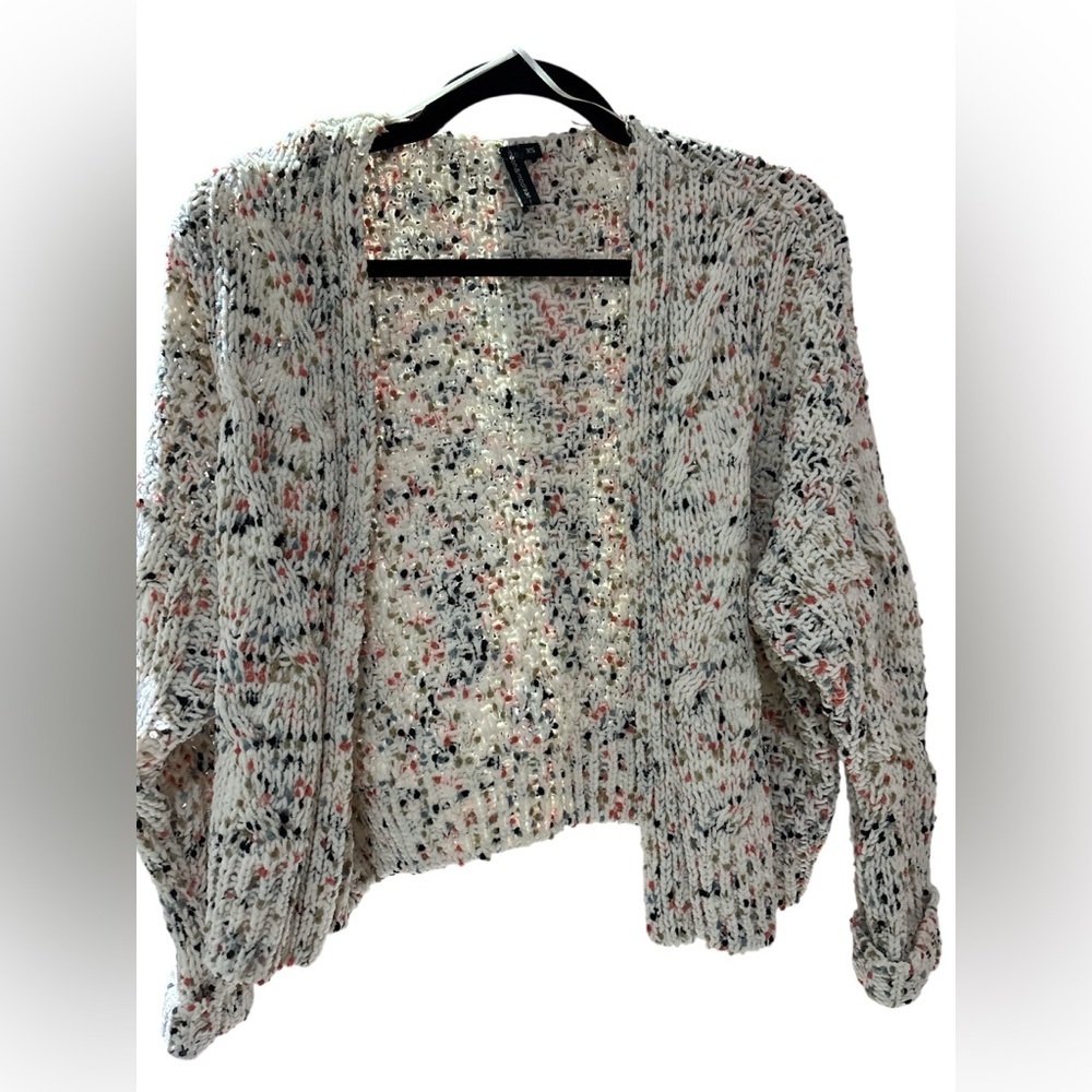 Cozy Knit Cardigan in Cream and Black